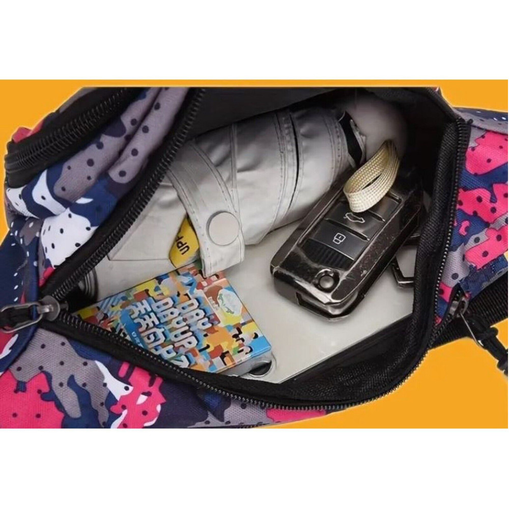 Trendy Fanny Pack Outdoor Waist Bag Unisex Adjustable Strap Multiple Pockets - Picture 4 of 6